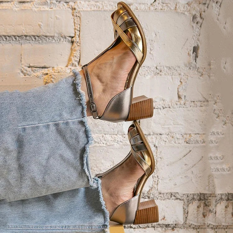 Nikita™ | Escarpins élégants dorés