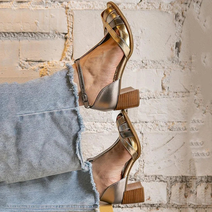 Nikita™ | Escarpins élégants dorés