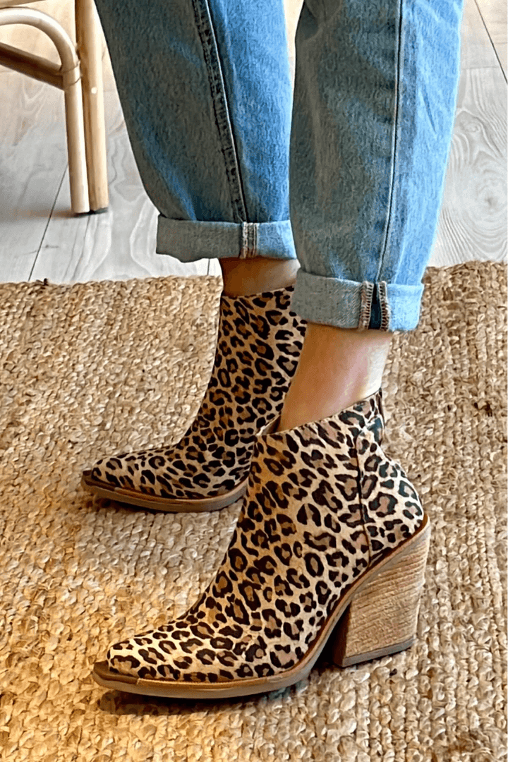 Camille™ | Bottines Imprimé Léopard
