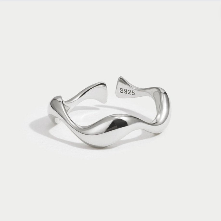 Vagues - Bague Minimaliste